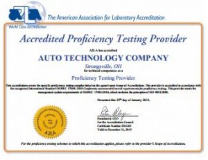 A2LA Certificate